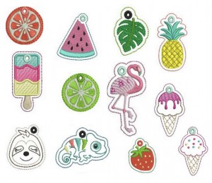 Stickdatei - Sweet Summer Mega Set inkl. Anhänger ITH